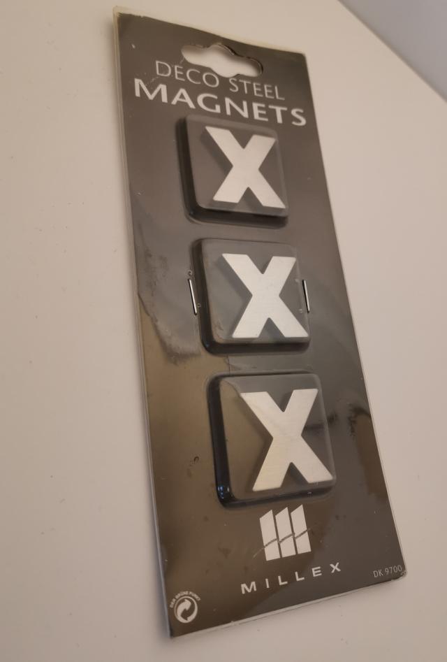 MILLEX MAGNEETSET KRUIS 3 STK - CHROOM