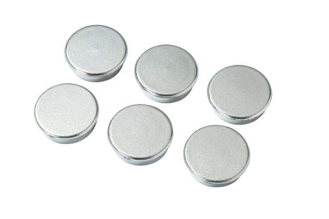 MAGNEET 6STK CHROOM Ø25MM  