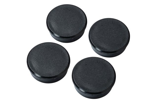 MAGNEET 4STK ZWART Ø30MM  
