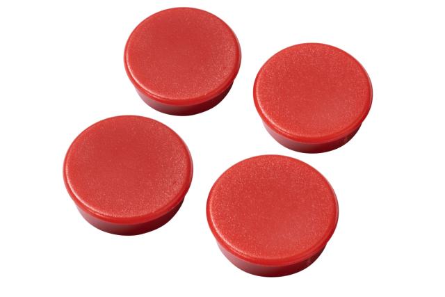 MAGNEET 4STK ROOD Ø30MM  