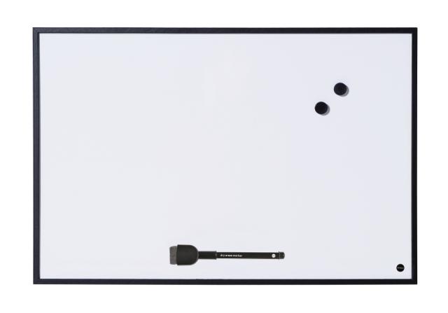 MILLEX MAGNEETBORD MET ZWART FRAME EN WIT BORD