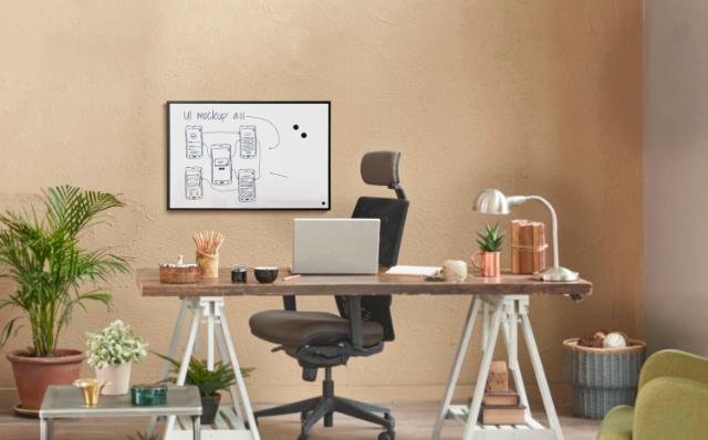 MILLEX MAGNEETBORD MET ZWART FRAME EN WIT BORD