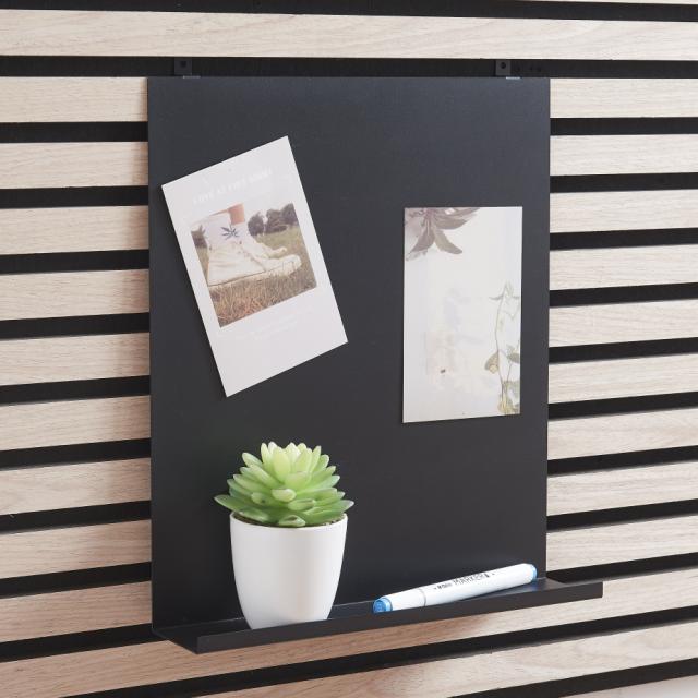 MILLEX MAGNEET EN SCHRIJFBORD MET LEGBORD VOOR AK.PANELEN ZWART