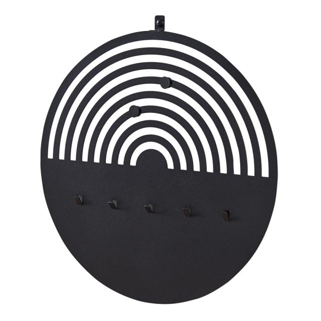 MILLEX MEMOBORD ROND 30CM MET 5 HAKEN VOOR AK.PANELEN ZWART