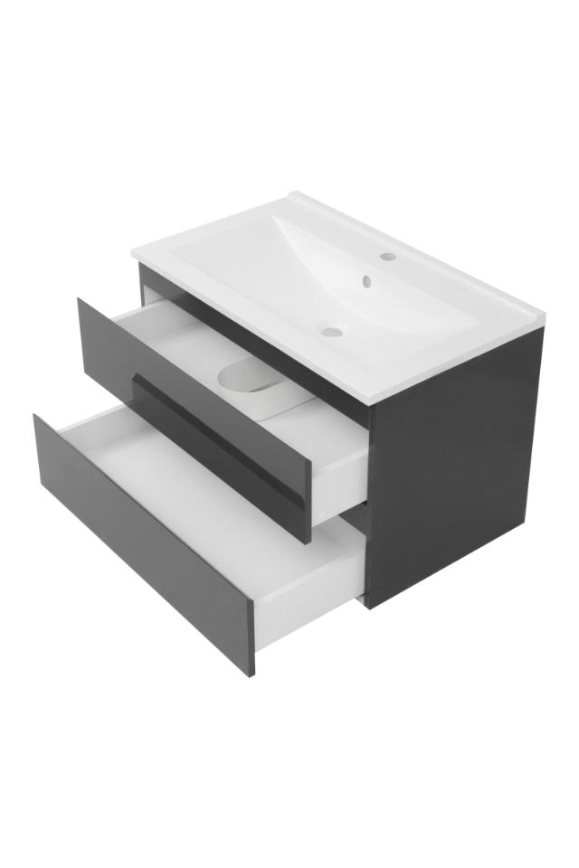 VENEDIG BADKAMERMEUBEL 80 CM – ANTRACIET