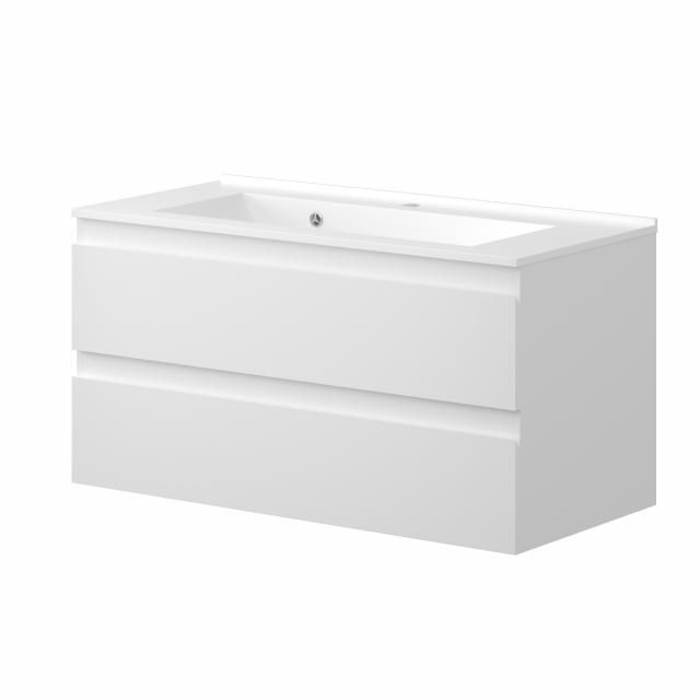 VENEDIG BADKAMERMEUBEL 100 CM – WIT HOOGGLANS