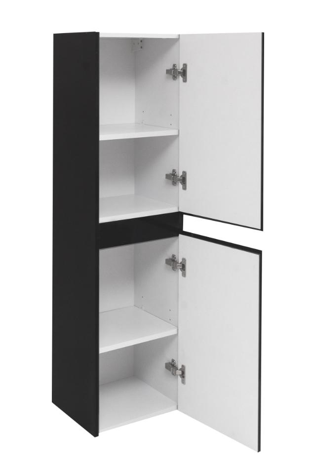 VENEDIG KOLOMKAST MAT ZWART – 35X139X35 CM
