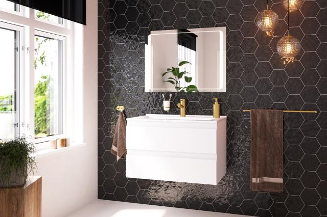 VENEDIG BADKAMERMEUBEL 80 CM – MAT WIT