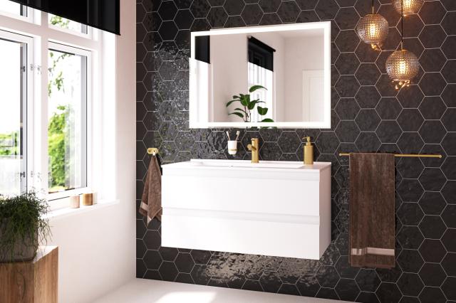VENEDIG BADKAMERMEUBEL 100 CM – MAT WIT