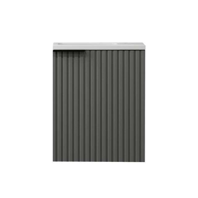 NORTIQ VERONA FONTEINPACK 1 DEUR INCL. OMKEERBARE WASTAFEL EN SPIEGEL MAT GRIJS
