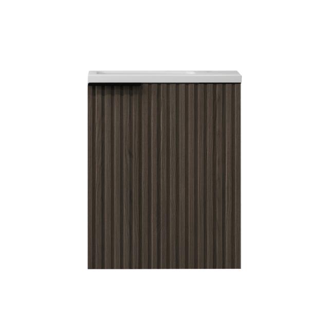 NORTIQ VERONA FONTEINPACK 1 DEUR INCL. OMKEERBARE WASTAFEL EN SPIEGEL - WOOD