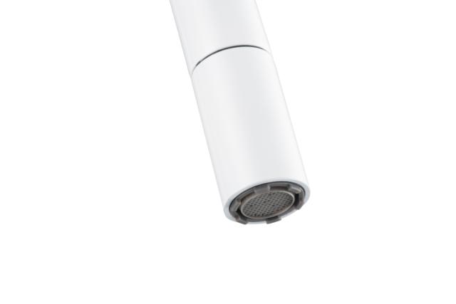 BLUERAIN WITTE KEUKENMENGKRAAN MET UITTREKSLANG