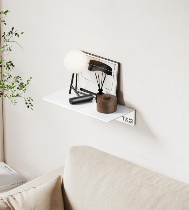 T&B BADKAMER WANDPLANK - MEDIUM T1  20CM- MAT WIT