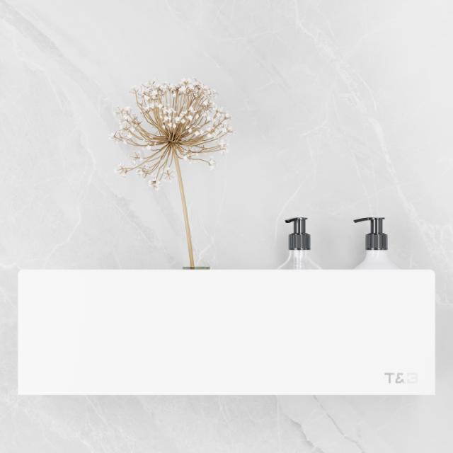 T&B BADKAMER WANDPLANK - MEDIUM T2 20CM - MAT WIT