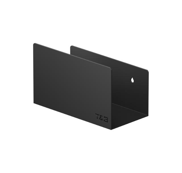 T&B BADKAMER WANDPLANK - MEDIUM T2 20CM - MAT ZWART 