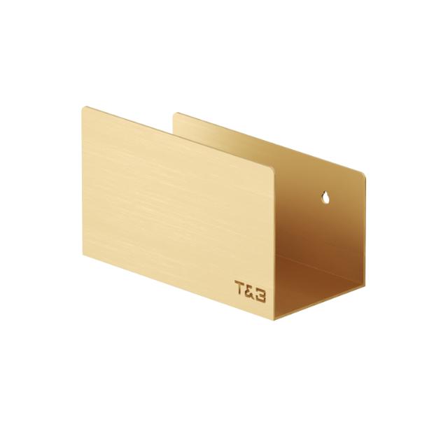 T&B BADKAMER WANDPLANK - MEDIUM T2 20CM - GEBORSTELD GOUD