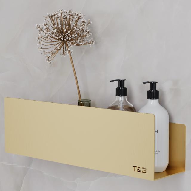 T&B BADKAMER WANDPLANK - MEDIUM T2 20CM - GEBORSTELD GOUD