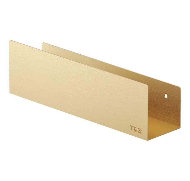 T&B BADKAMER WANDPLANK - GROOT T2 40CM - GEBORSTELD GOUD