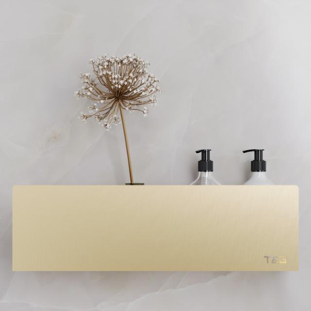 T&B BADKAMER WANDPLANK - GROOT T2 40CM - GEBORSTELD GOUD