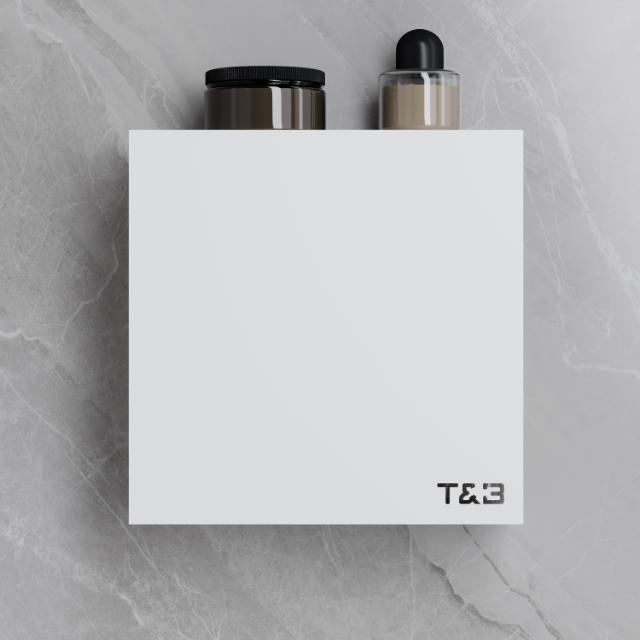 T&B BADKAMER WANDPLANK - T3 25CM - MAT WIT 