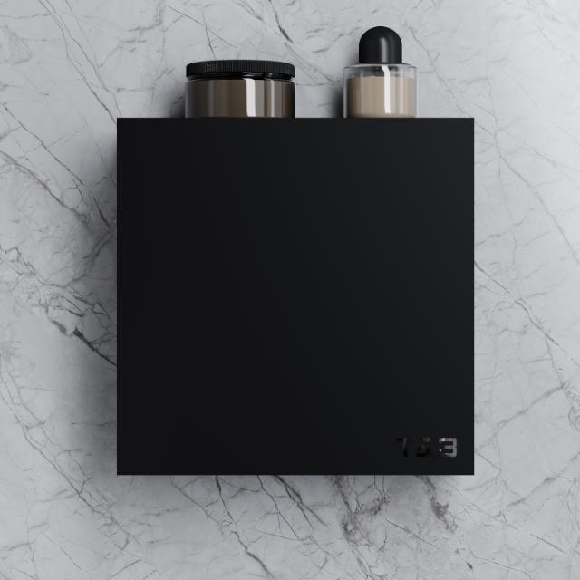 T&B BADKAMER WANDPLANK - T3 25CM - MAT ZWART 