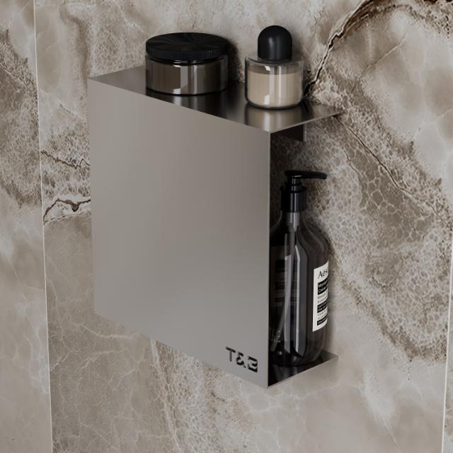 T&B BADKAMER WANDPLANK - T3 25CM - GEBORSTELD ALU