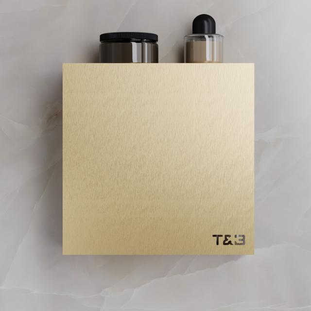 T&B BADKAMER WANDPLANK - T3 25CM - GEBORSTELD GOUD