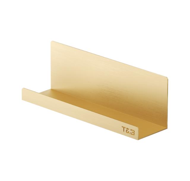 T&B BADKAMER WANDPLANK - T4 30CM - GEBORSTELD GOUD