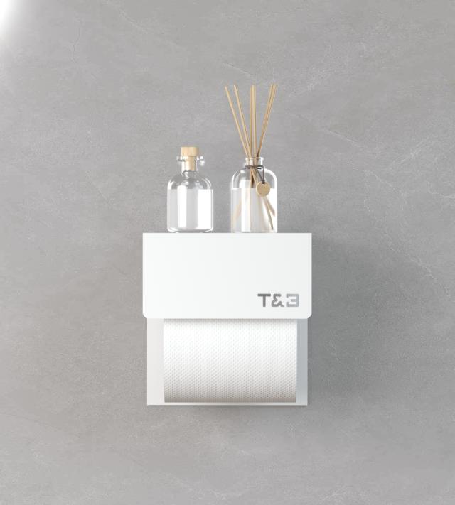 T&B TOILETROLHOUDER - 1 - MAT WIT