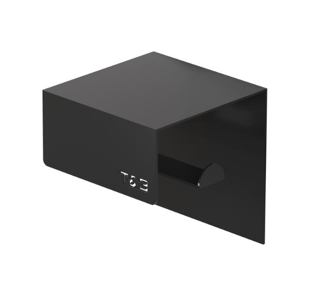 T&B TOILETROLHOUDER - 1 - MAT ZWART