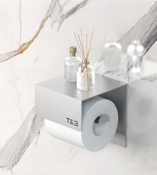 T&B TOILETROLHOUDER - 1 - GEBORSTELD ALU