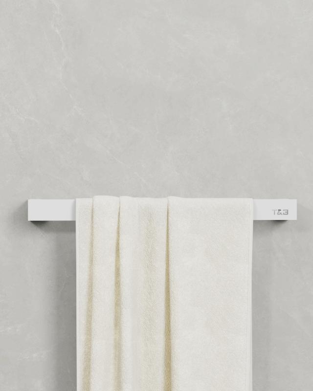 T&B HANDDOEKSTANG - 2 - MAT WIT