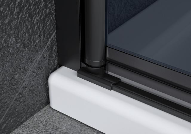 YSTAD DOUCHEWAND – 90X90X190 ROOKGLAS