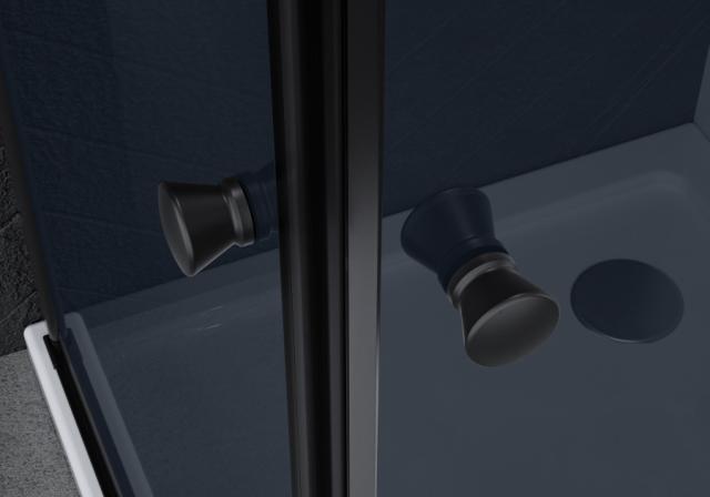 YSTAD DOUCHEWAND – 90X90X190 ROOKGLAS