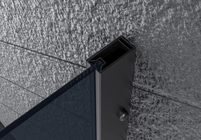 BERGEN DOUCHEWAND – 70X190 CM ROOKGLAS