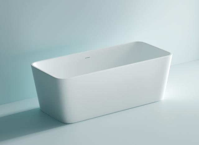NORTIQ FLEURA BADKUIP - 150 x 75 CM - WIT HOOGGLANS