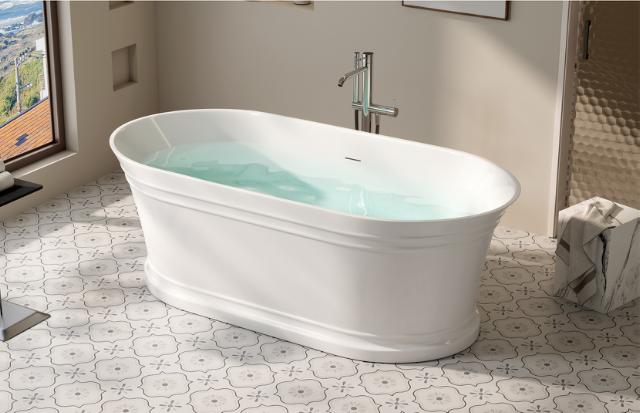 NORTIQ CLODIA BADKUIP - 170 X 80 CM - WIT HOOGGLANS