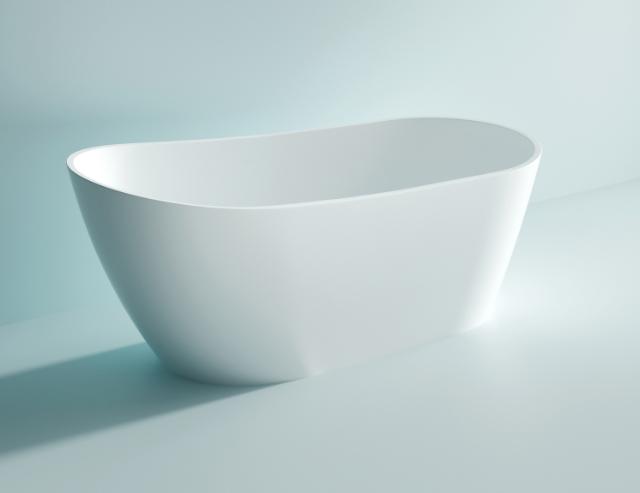 NORTIQ GARDINA BADKUIP - 150 X 75 CM - WIT HOOGGLANS