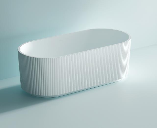 NORTIQ FLORIN BADKUIP - 150 X 75 CM - WIT HOOGGLANS