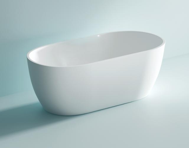 NORTIQ PEONIA BADKUIP - 150 X 75 CM - WIT HOOGGLANS