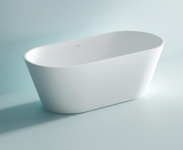 NORTIQ VERBIA BADKUIP - 170 X 80 CM - WIT HOOGGLANS